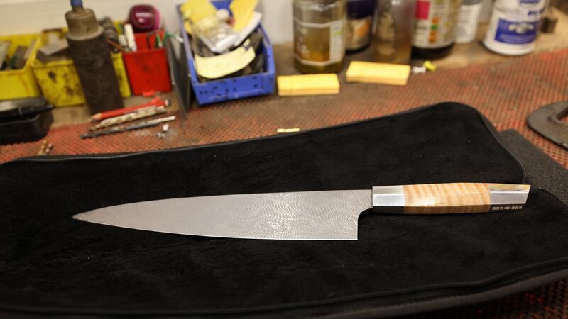 Award-winning knife made by Patrick Brennan.  Photograph: Laura Hutton