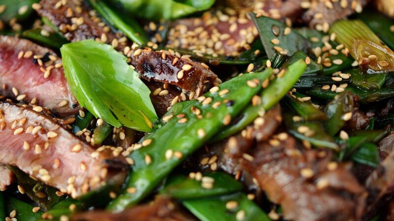 Wasabi beef salad. Photograph: Alan Betson/The Irish Times