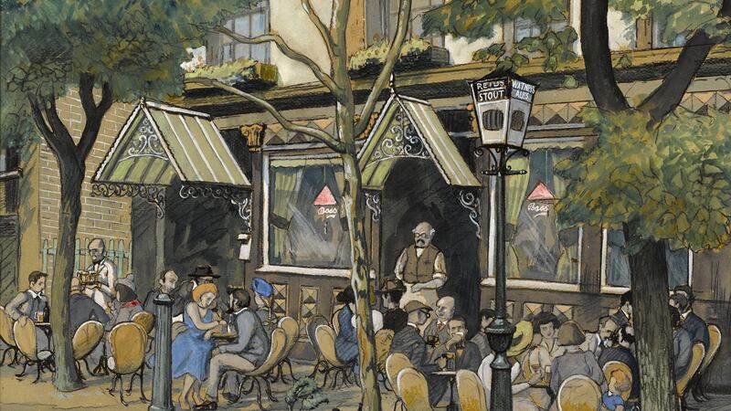 Harry Kernoff, ‘Pub Scene’ – but what pub is it?
