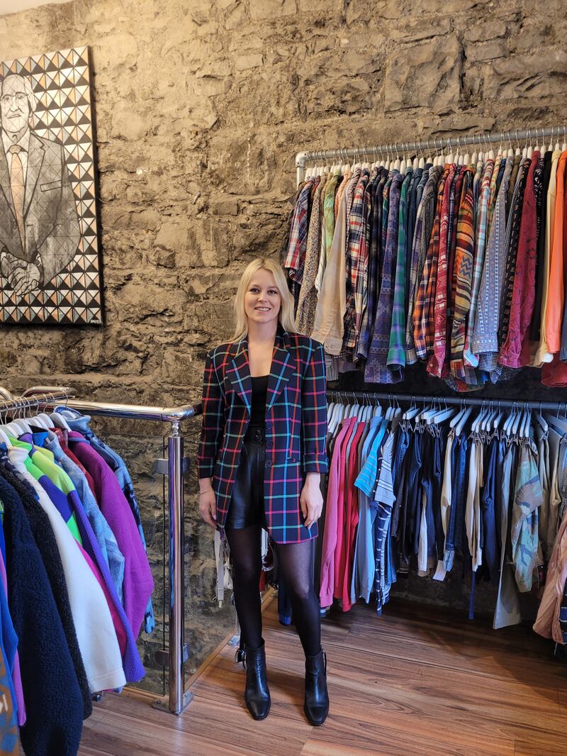 Sinéad Coughlan, owner of Public Romance Vintage in Galway, says shoppers are 'looking for the human experience'