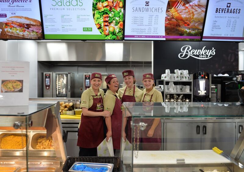 Kinnegad Plaza: staff at the Mac’s Place carvery. Photograph: Alan Betson