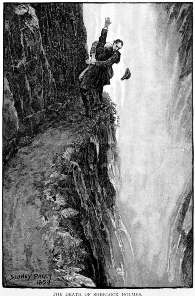 Holmes falls to his death, or does he?