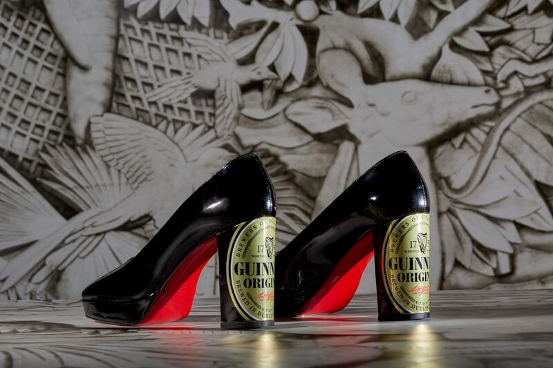 Louboutin's Guinness can shoes. Photograph: © Jean Vincent Simonet