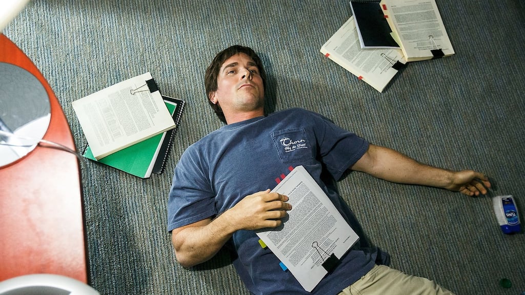 Christian Bale as hedge fund manager Michael Burry in The Big Short