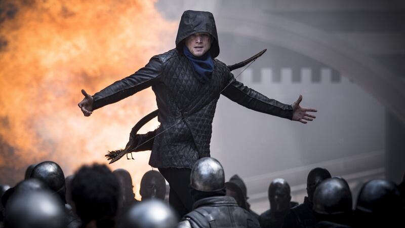Taron Egerton as Robin Hood. The outlaw from the English midlands talks pure Estuary. Photograph: Larry Horricks/Lionsgate