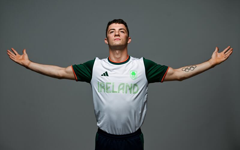 Double world champion gymnast Rhys McClenaghan. Photograph: Ramsey Cardy/Sportsfile 