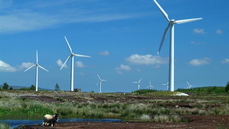 The Bord na Móna wind farm in Bellacorick, Co Mayo, Ireland’s first commercial wind farm.