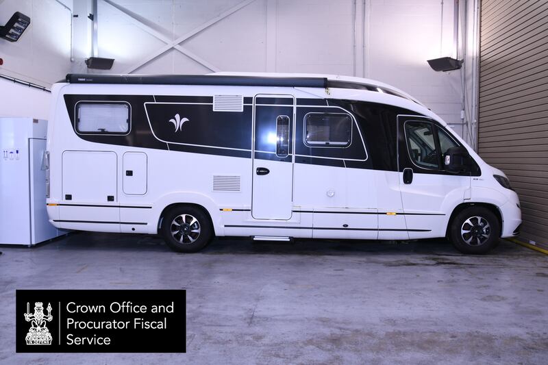 The motorhome purchased by Peter Murrell. Photograph: Crown Office/PA Wire 