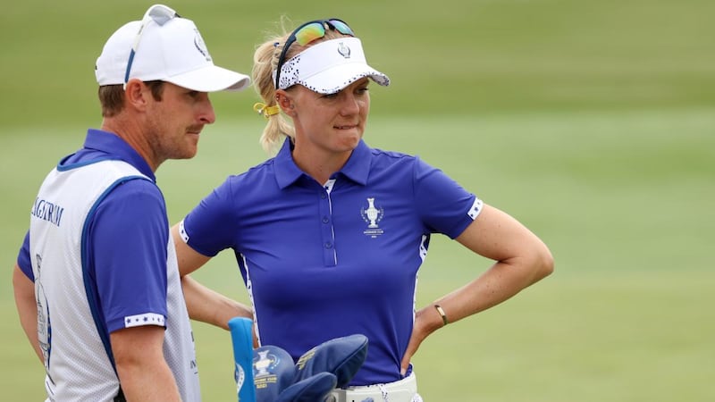 Madelene Sagstrom was involved in rules controversy on Saturday. Photograph: Maddie Meyer/Getty