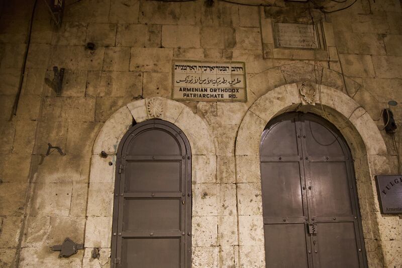 Armenian Orthodox Patriarchate Road is one of the main routes Jewish worshippers take to the Western Wall.
Photograph: Hannah McCarthy