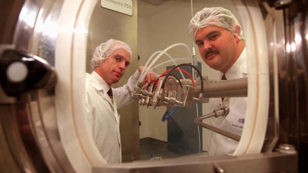 Revenues at Dublin-based Forest Laboratories Holdings fell 22 per cent from $2.73 billion to $2.13 billion, according to accounts just filed.