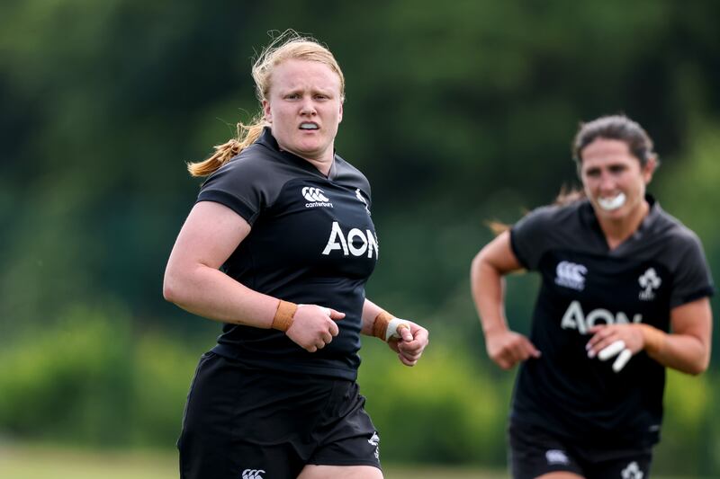 Aoife Wafer misses out on Ireland's World Cup opener as she continues her return from injury. Photograph: Ben Brady/Inpho