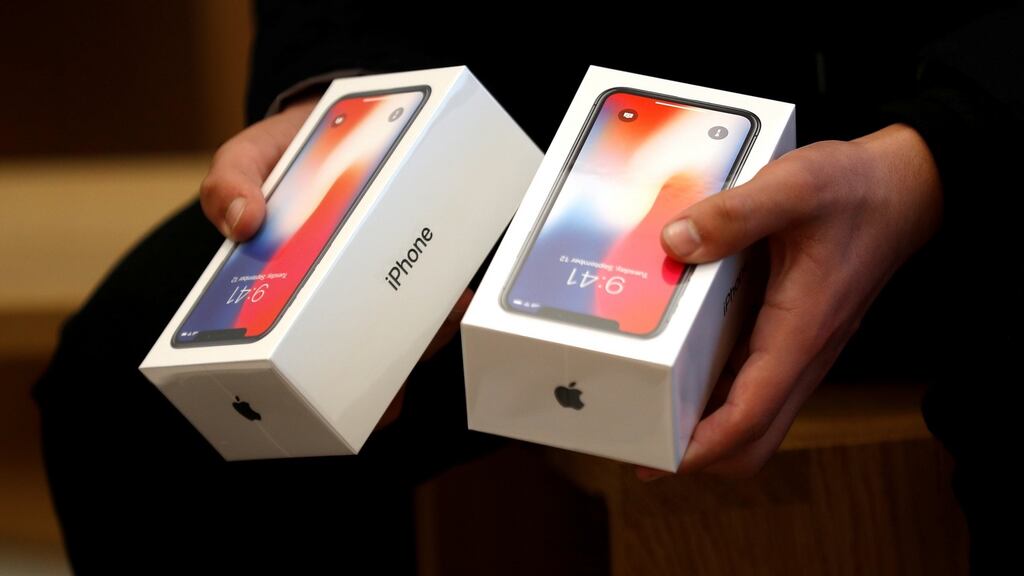 iPhone X: red-hot demand for Apple’s new smartphone is expected to lead to a relatively rapid recovery for Foxconn. Photograph: Peter Nicholls/Reuters