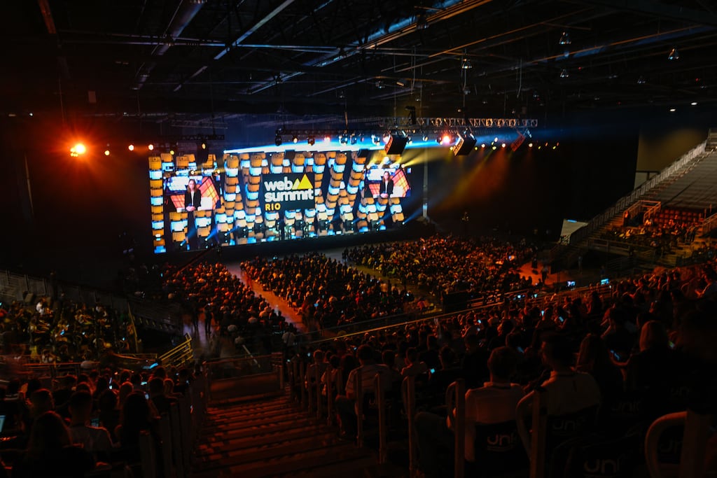 Executives flying to Web Summit face a shortage of private jet landing slots. Photograph: MAURO PIMENTEL/AFP via Getty Images