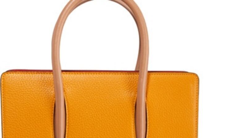 Paloma small studded textured leather tote, €1,526,  Christian Louboutin