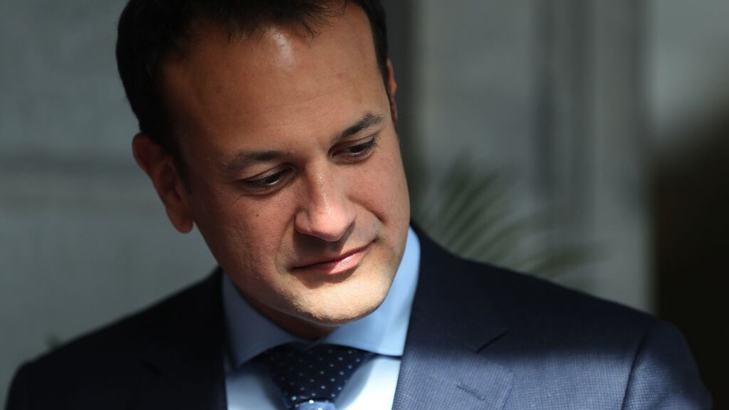 Taoiseach Leo Varadkar  at Hotel Minella in Clonmel, where the Fine Gael think-in took place ahead of the resumption of the Dáil next week. Photograph: Brian Lawless/PA Wire