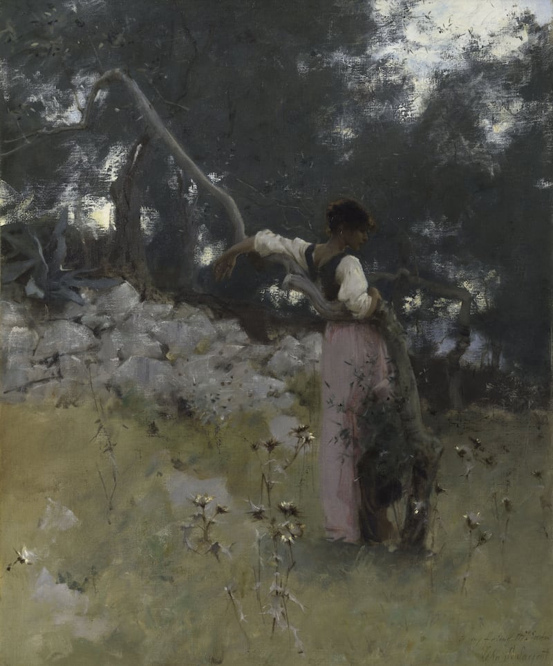 John Singer Sargent: Among the Olive Trees in Capri