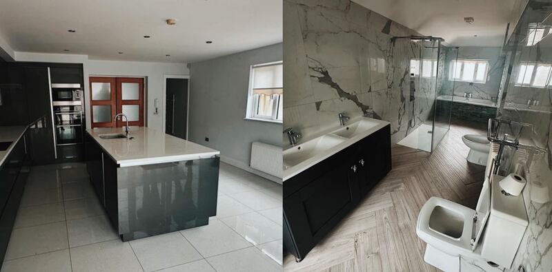Interior of the Killala Road property. Photograph: Garda Press Office