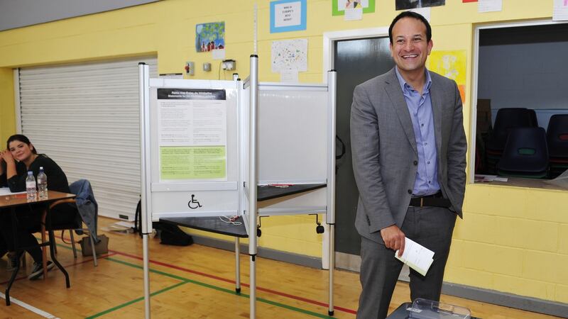 Taoiseach Leo Varadkar: in his Dublin West constituency. Photograph: Aidan Crawley