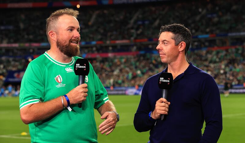 Shane Lowry and Rory McIlroy. Photograph: Dan Sheridan/Inpho