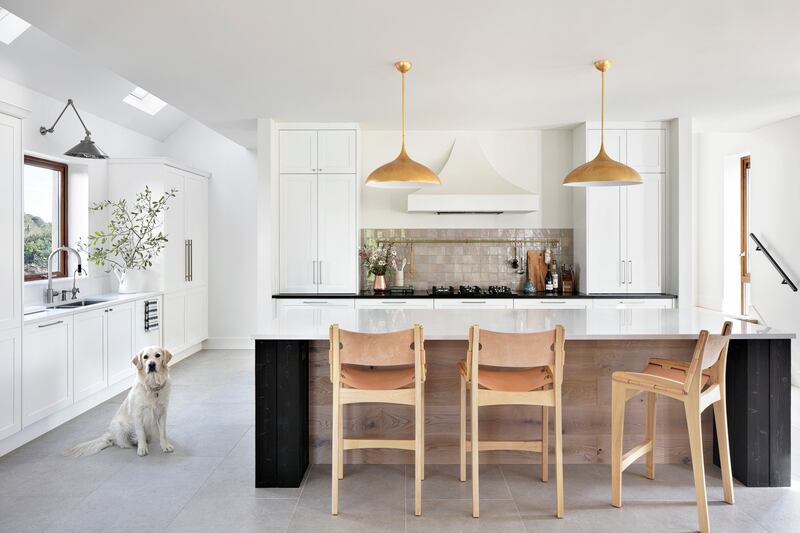The Shaker-style kitchen in the house