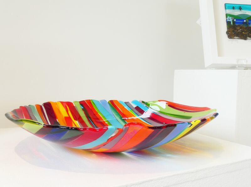 Glass bowl. 'Our surroundings have woven their way into every piece we make,” says Zara McGonnigle