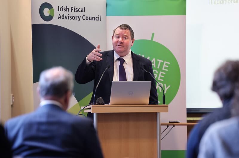 IFAC, led by chairman Seamus Coffey, showed a VAT cut for hospitality would cost the same as increasing the tax bands by €3,000. Photograph: Dara Mac Dónaill



