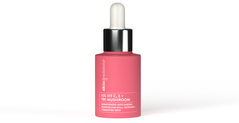 Skingredients 15% Vitamin C, E + Tri-Mushroom Skin Booster (€45 from skingredients.com).