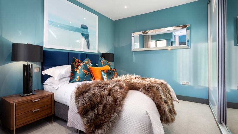 The bedroom.