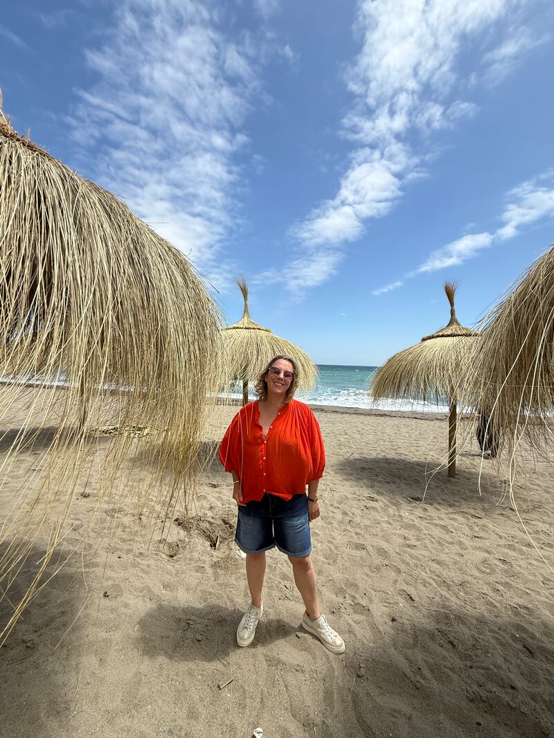 Gemma Tipton at the beach on holiday