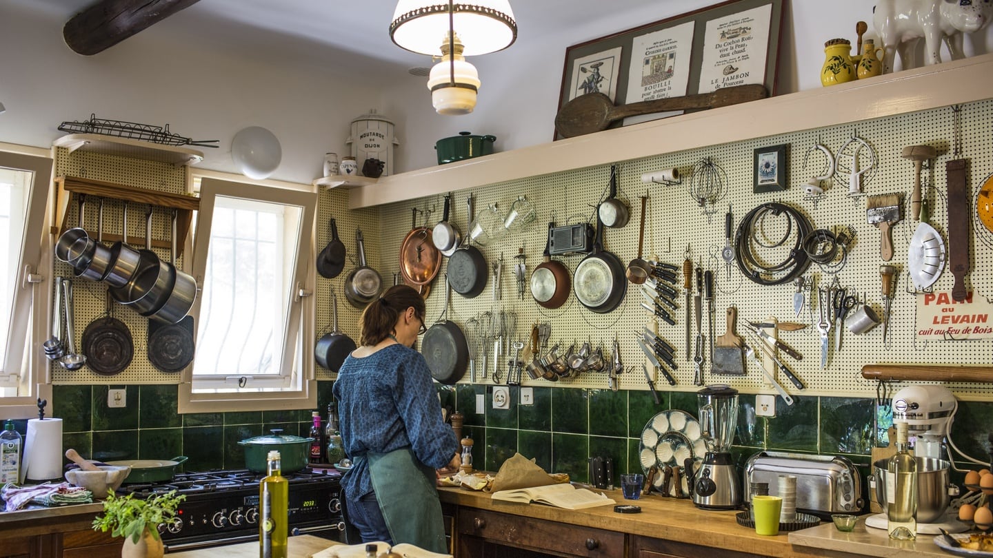 Julia Moskin, a food writer for the ‘New York Times’ at La Pitchoune, Chateauneuf-Grasse, France. Photograph: France Keyser/New York Times