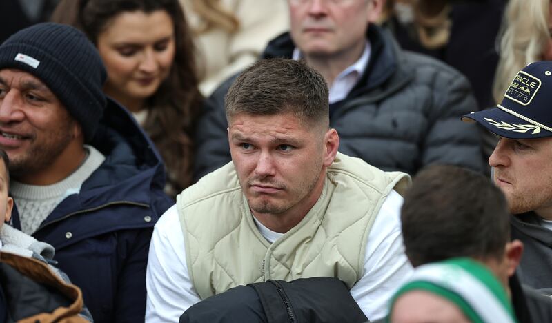 Owen Farrell watched England's recent victory over Ireland from the stands at Twickenham. Photograph: David Rogers/Getty Images