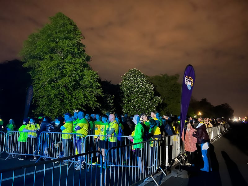 Crowds gather at the Phoenix Park for Darkness into Light