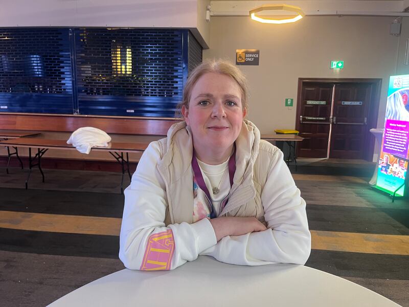 Eilis Flannelly, a teacher at St Fiachra's in Beaumont, at the INTO conference in Killarney. Photograph: Emmet Malone