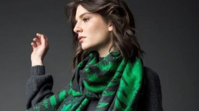 Forest Fern Green scarf, €90, KDK