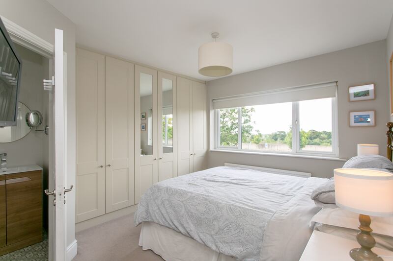 Four bedrooms lie upstairs, the principal of which is en suite.  Photograph: Brian Dempsey