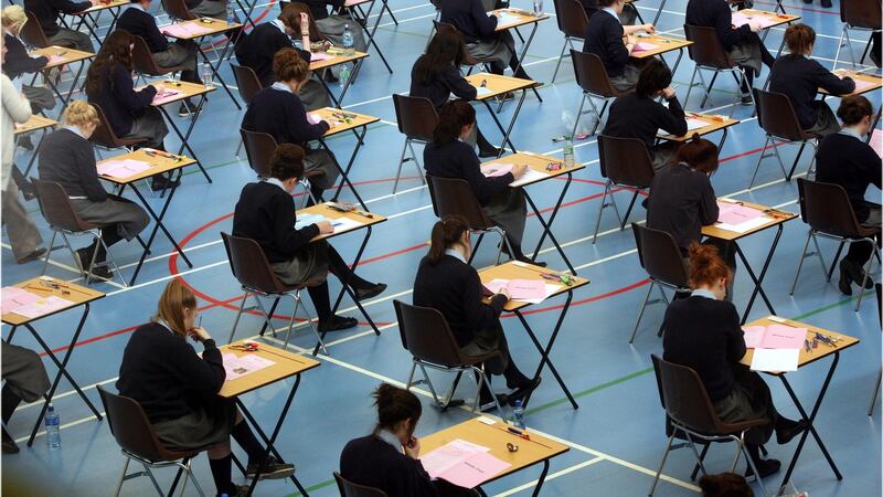 The exams have not yet begun, but the end is in sight. Photograph: Dara Mac Dónaill