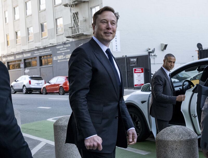 Elon Musk, chief executive officer of Tesla and owner of Twitter. Photograph: Marlena Sloss/Bloomberg