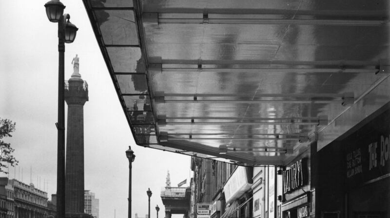 Life on O’Connell Street in 1965,  a year before Nelson’s Pillar was demolished. Photograph: Edwin Smith/RIBA Library Photographs Collection