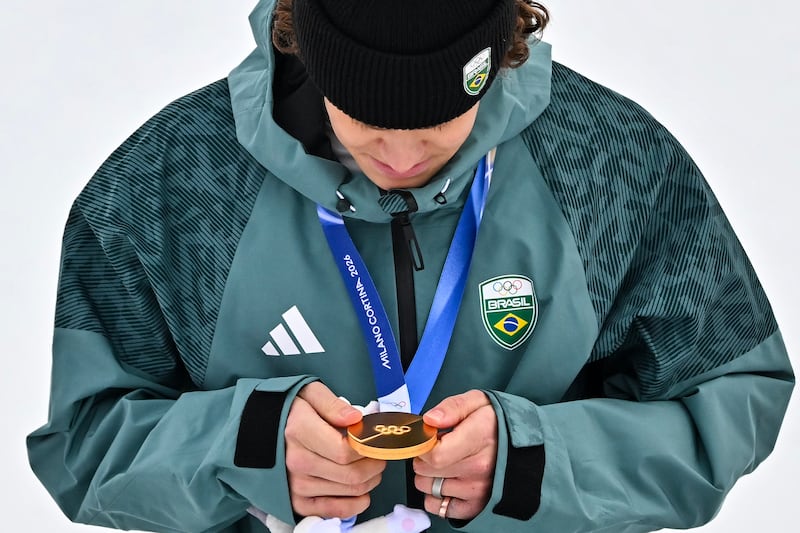 Brazil’s Pinheiro Braathen makes history with giant slalom gold