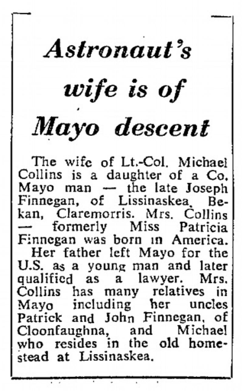 The Irish angle: The Irish Times, July 21st, 1869, p 8