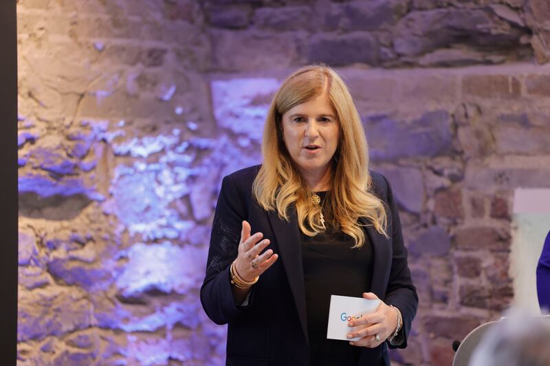 Lorraine Twohill, chief marketing officer with Google, at the opening of its new offices in Bolands Mills. Photograph: Alan Betson/The Irish Times

