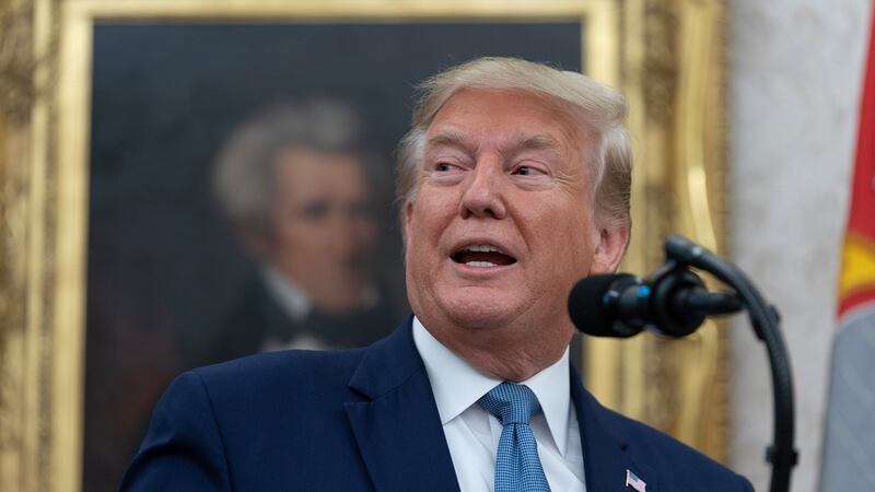 US president Donald Trump: Corporate Republicans swallow their qualms about his tariffs for the sake of tax cuts. Photograph: Chris Kleponis