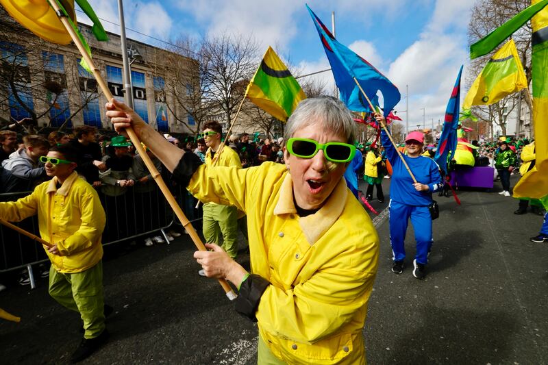 Participants from Ireland and across the world taking part in the Dublin parade. Photograph: Alan Betson