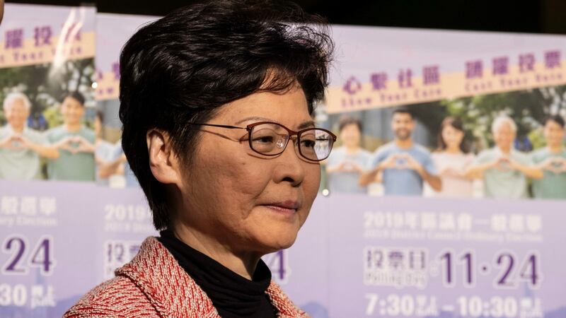 Carrie Lam, Hong Kong’s chief executive.  Photograph: The New York Times