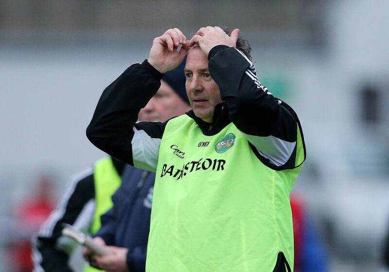 Mick Lillis was fortunate there was no lengthy build-up to the day he had to manage against his son. Photograph: Cathal Noonan/Inpho