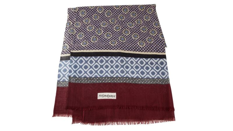 Lot 176 6, Yves Saint Laurent wool scarf (€100–€120)  at O’Reilly’s