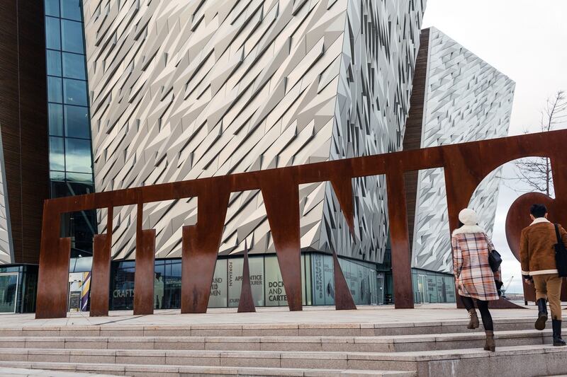 Game of Thrones: the sleek Titanic Belfast museum anchors Belfast’s Titanic Quarter, which includes the Thrones studio. Photograph: Robert Ormerod/NYT