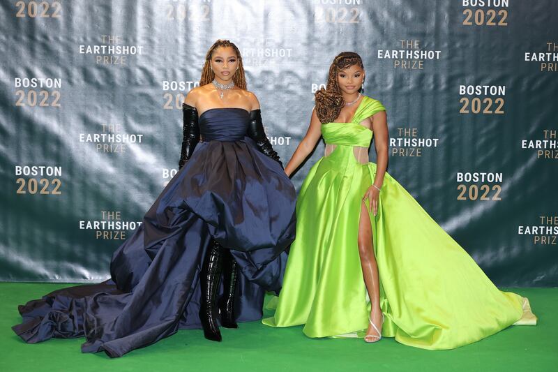 Chloe and Halle Bailey attend the The Earthshot Prize 2022  in Boston, Massachusetts. Photograph: by Mike Coppola/Getty Images