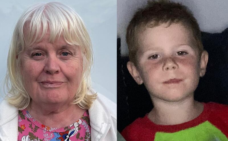 Mary Holt (60) and Tadgh Farrell (4) who were killed  in a  house fire in  Edenderry, Co Offaly. Photographs: Families